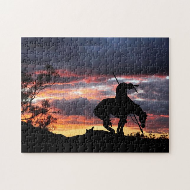 Das Ende der Silhouette Jigsaw Puzzle (Horizontal)