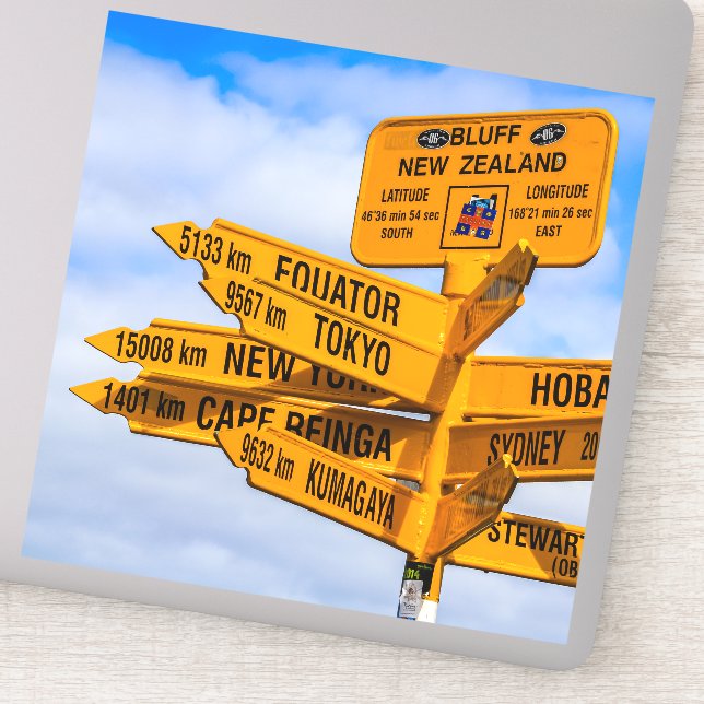 Das Ende der Straße Aufkleber (Detail)