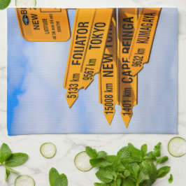 Das Ende der Straße Geschirrtuch