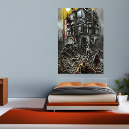 Das Ende der Welt | AI Art Poster
