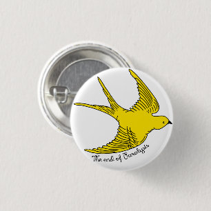 Das Ende des gelben Vogels der Lähmung Button