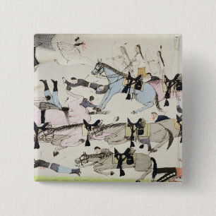 Das Ende des Kampfes (Tinte auf Papier) Button
