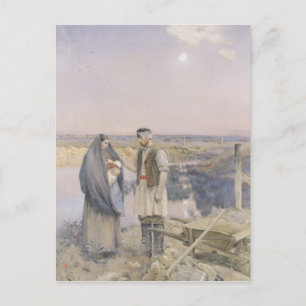Das Ende des Tages, 1888 Postkarte
