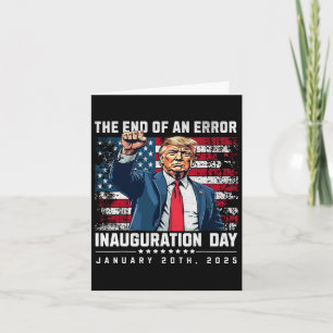 Das Ende einer Amtseinführung von Präsident Trump  Karte