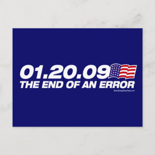 Das Ende einer Fehlerpostkarte Postkarte