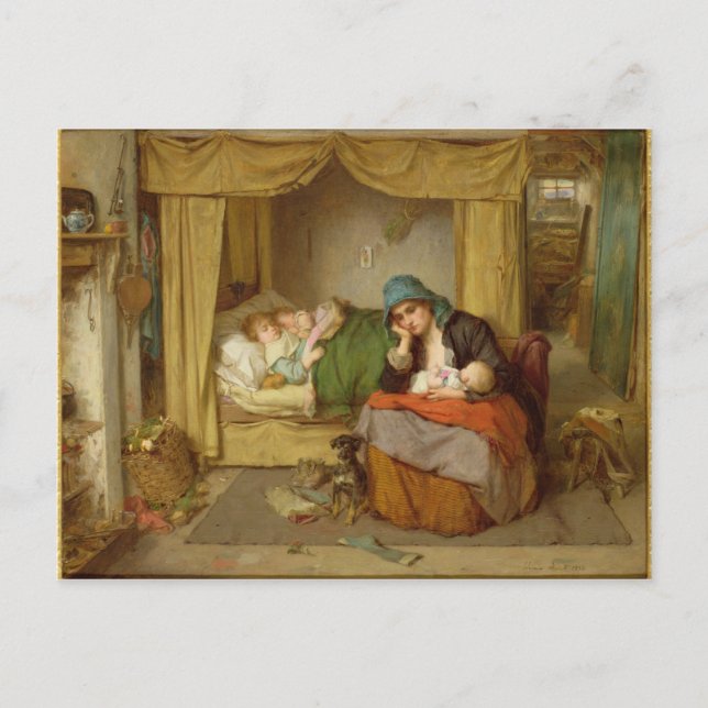 Das Ende eines glücklichen Tages Postkarte (Vorderseite)