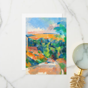 Das Ende in der Straße von Paul Cezanne Dankeskarte