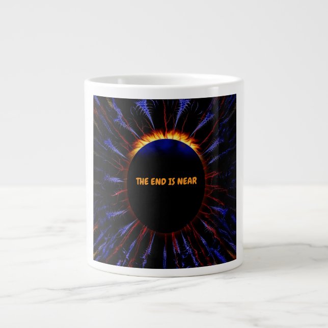 Das Ende ist nah Jumbo-Tasse (Vorderseite)