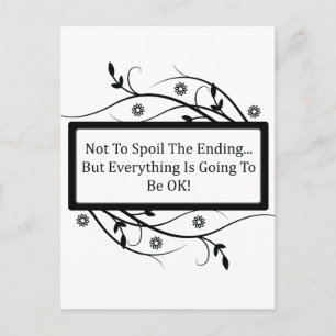 Das Ende nicht zu verwischen Postkarte