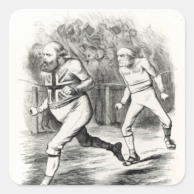 Das Ende Quadratischer Aufkleber (Vorderseite)