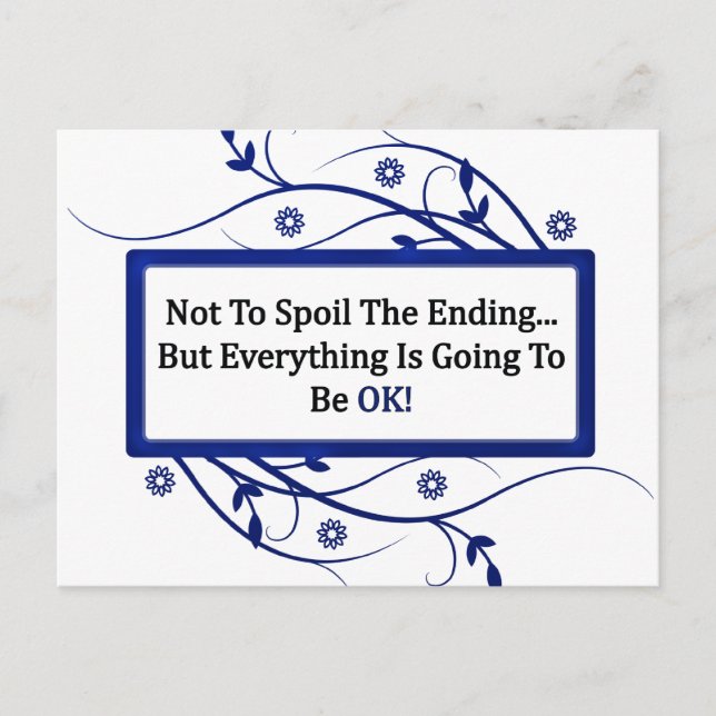 Das Ende verwüsten Postkarte (Vorderseite)