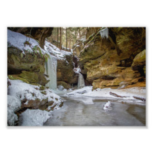 Das Ende von Conkle's Hollow, Ohio Fotodruck