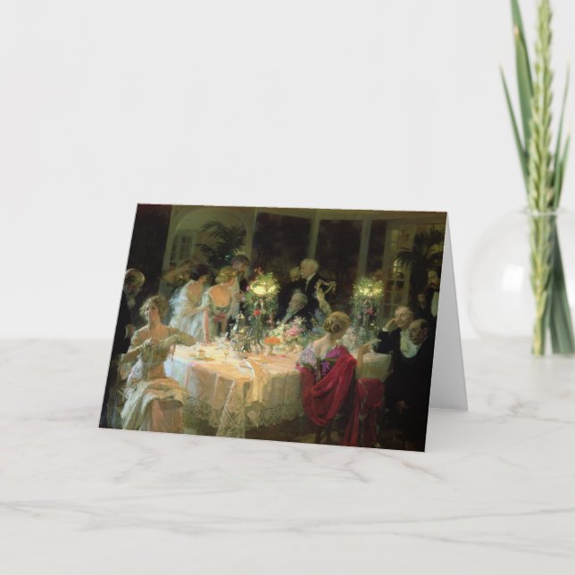 Das Ende von Dinner, 1913 Karte (Vorderseite)