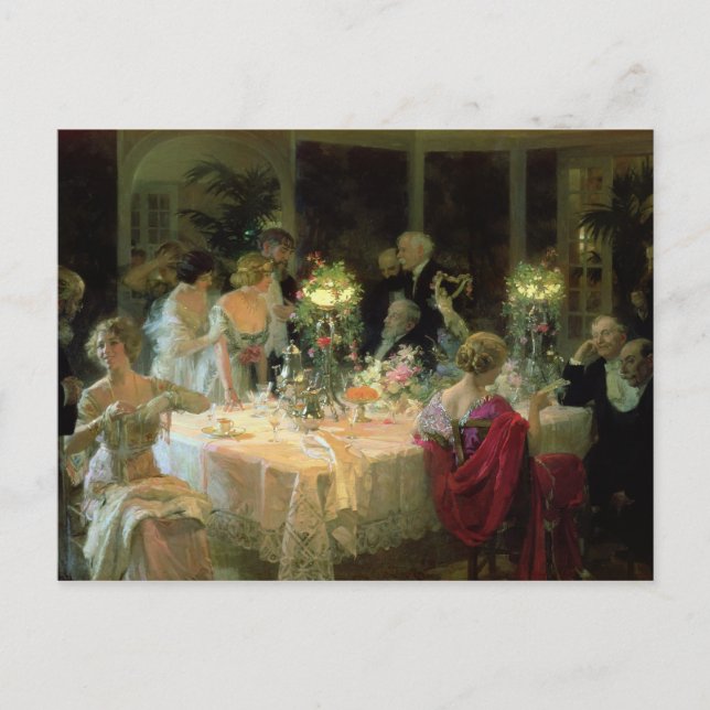 Das Ende von Dinner, 1913 Postkarte (Vorderseite)