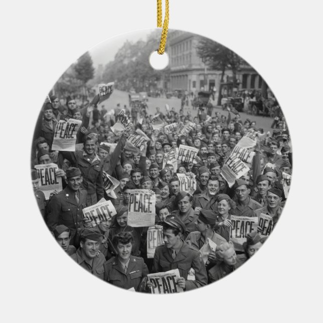 Das Ende von WW2 Keramik Ornament (Vorne)