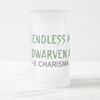 DAS ENDLOSE MUGOF DWARVEN ALE MATTGLAS BIERGLAS