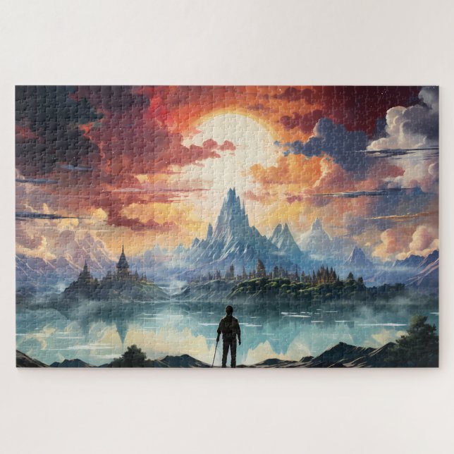 Das Endziel erreicht Puzzle (Horizontal)