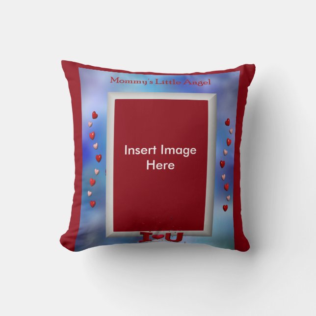 Das Engelchen-Wurfs-Kissen der Mama Kissen (Vorderseite)
