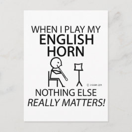 Das englische Horn spielt keine Rolle mehr Postkarte