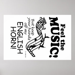 Das englische Horn spürt die Musik Poster