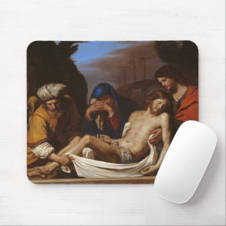 Das Entombment von Guercino - Barocke Religiöse Ku Mousepad