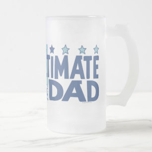 Das entscheidende Vater-Blau Mattglas Bierglas