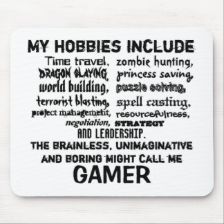 Das entscheidenden Kredo des Gamers (weiß) Mousepad