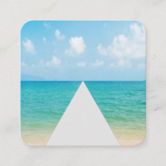 Das Entspannungsgeschäft Quadratische Visitenkarte