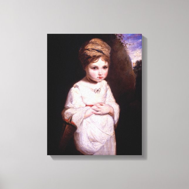 Das Erdbeermädchen Leinwanddruck (Vorderseite)