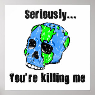 Das Erdplakat umbringen Poster