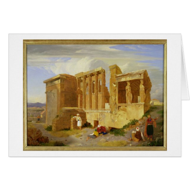 Das Erechtheum, Athen, mit Zahlen im Foregr (Vorderseite (Horizontal))