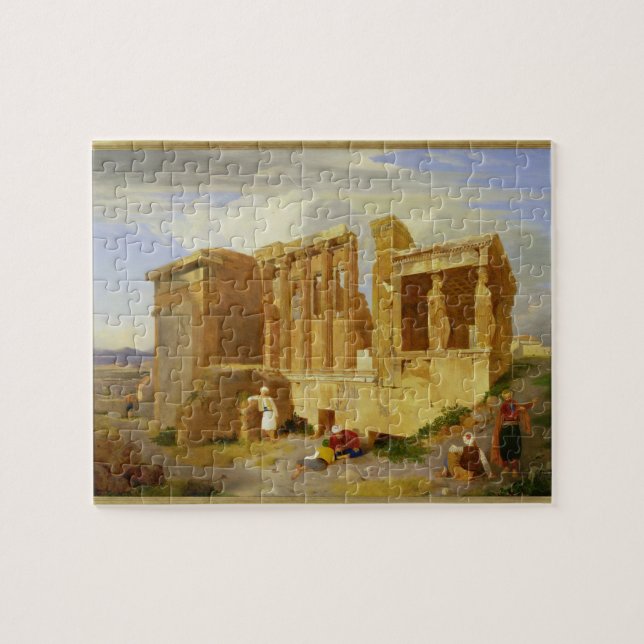 Das Erechtheum, Athen, mit Zahlen im Foregr Puzzle (Horizontal)