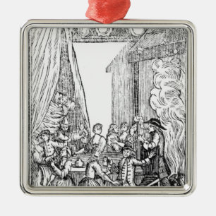 Das Ernte-Abendessen, von den Roxburghe Balladen Silbernes Ornament