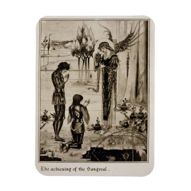 Das Erreichen des Sangreal, von 'Le Morte d'Ar Magnet (Vertikal)