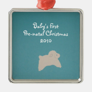 Das erste Baby, Pre-Natal Christmas, 2010 Ornament Aus Metall