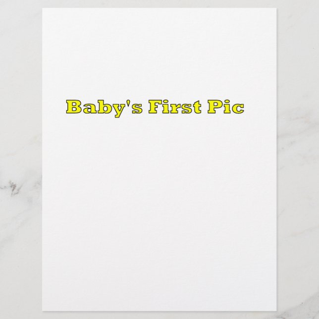 Das erste Bild des Babys Das MUSEUM Zazzle Geschen Flyer (Vorne)