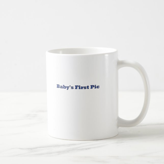 Das erste Bild des Babys Das MUSEUM Zazzle Geschen Kaffeetasse (Rechts)