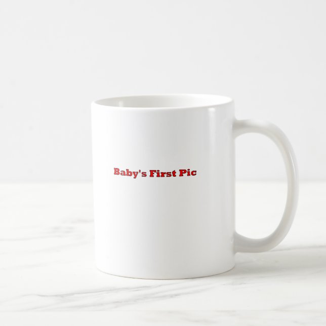 Das erste Bild des Babys Das MUSEUM Zazzle Geschen Kaffeetasse (Rechts)