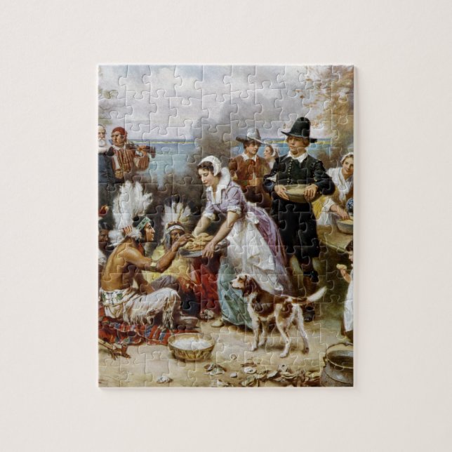 Das erste Erntedankfest Puzzle (Vertikal)
