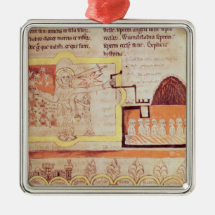 Das erste Erscheinen des Sohns des Mannes Silbernes Ornament