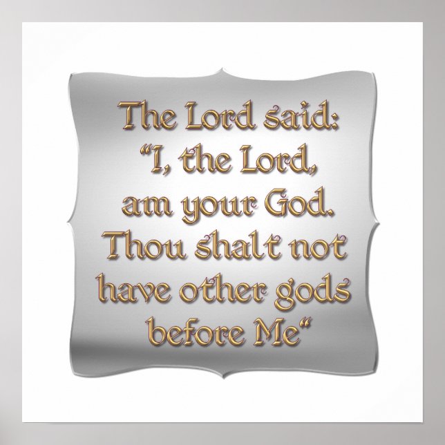 Das erste Gebot Poster (Vorne)