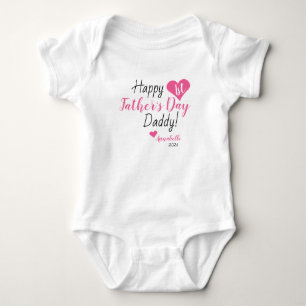 Das erste Geschenk des Vaters Pink Baby Girl Daugh Strampler