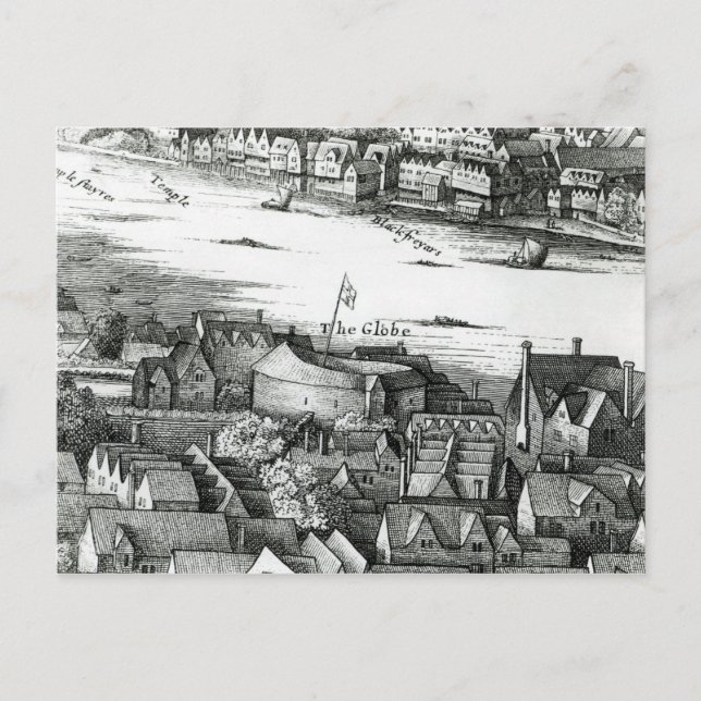 Das erste Globe Theater oder das Rose Theater Postkarte (Vorderseite)