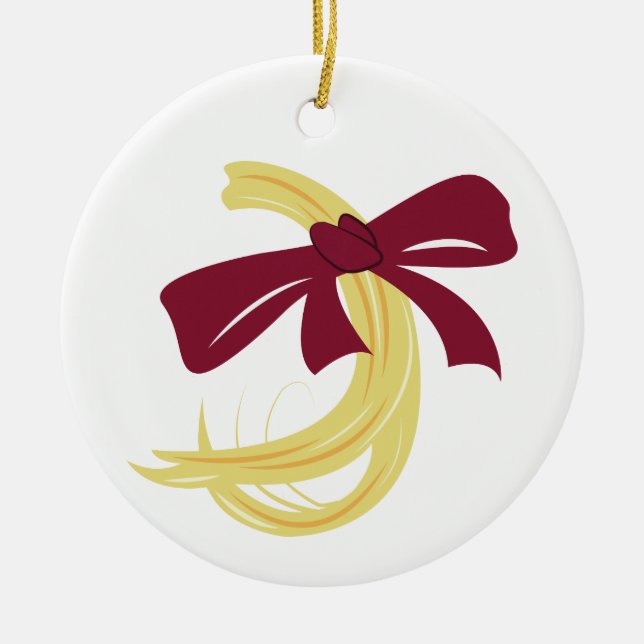 Das erste Haarschnitt für Baby Keramik Ornament (Vorne)