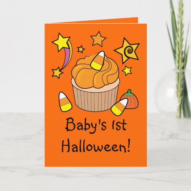 Das erste Halloween des Babys Karte (Vorderseite)