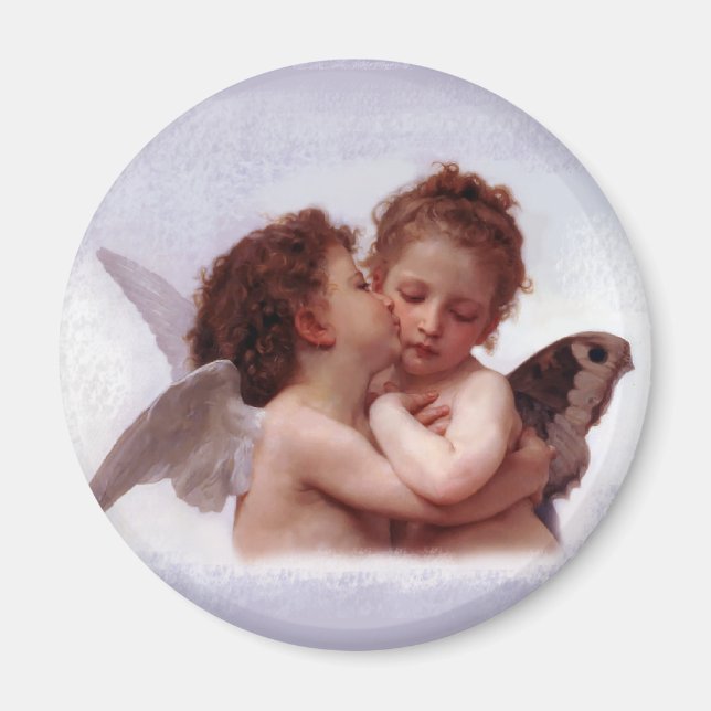 Das erste Kissengemälde von William Bouguereau Magnet (Vorne)