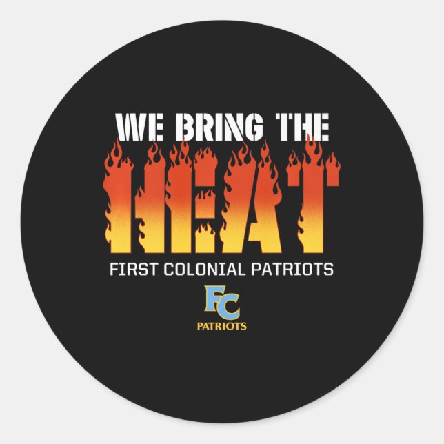 Das erste Logo der Kolonialherrschaft bringen wir  Runder Aufkleber (Vorderseite)