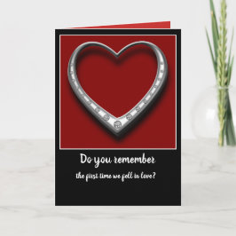 Das erste Mal, dass wir in Liebe Karte