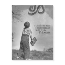 Das erste Mal des Kindes, das einen älteren Gott