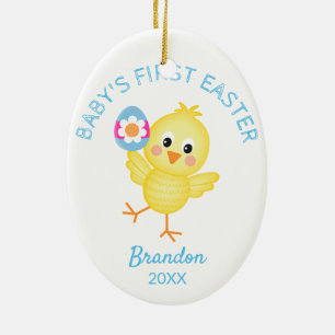 Das erste Niedliche Ostern des Babys Personalisier Keramik Ornament